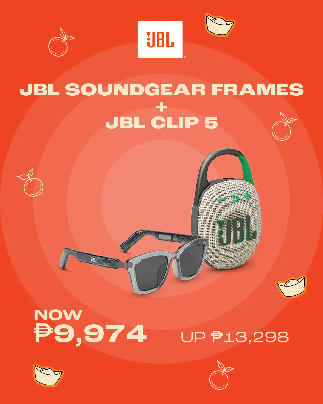 JBL CLIP 5 + JBL SOUNDGEAR FRAMES