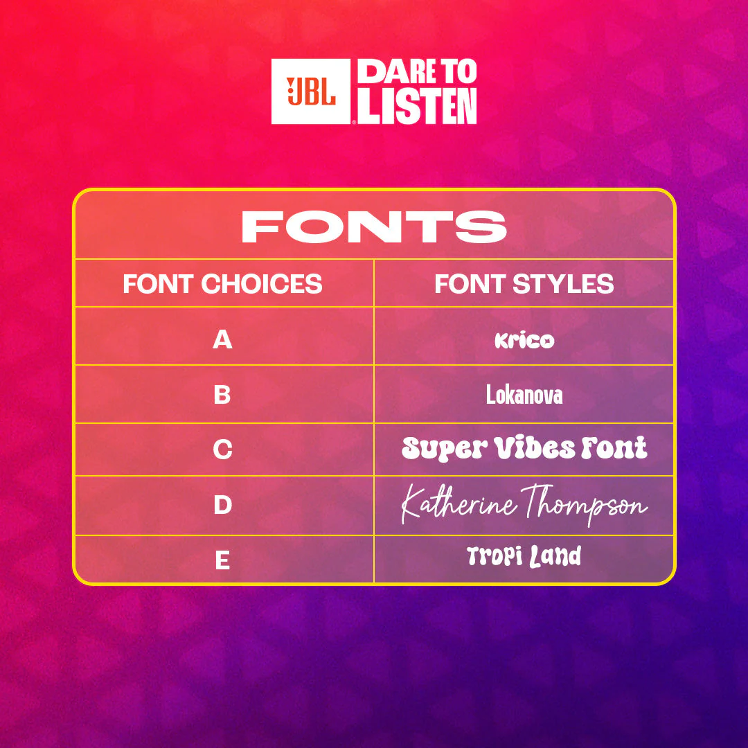 JBL Customization SET C (1-4 Letter/s + 2 Characters) - Image 4
